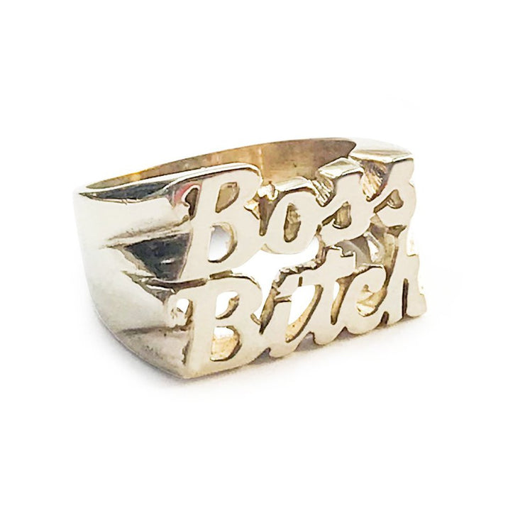 boss bitch ring