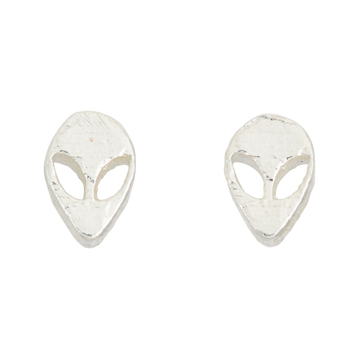 Alien Head Stud Earrings - SNASH JEWELRY