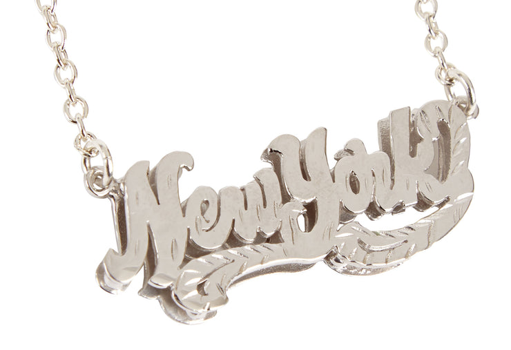 New York Nameplate Necklace - SNASH JEWELRY