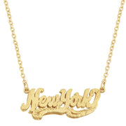 New York Nameplate Necklace - SNASH JEWELRY