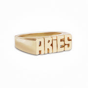Aries Ring - Block Font