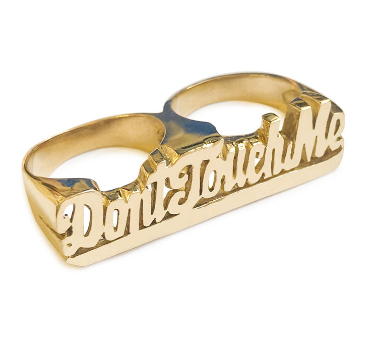 Don't Touch Me Double Finger Ring - SNASH JEWELRY