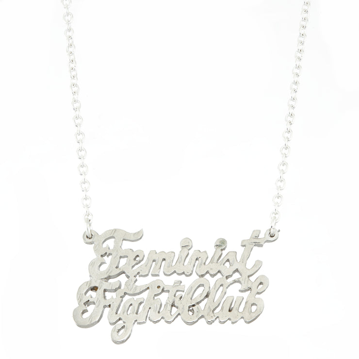 Feminist Fight Club Necklace - SNASH JEWELRY