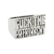 Fuck The Patriarchy Ring - SNASH JEWELRY