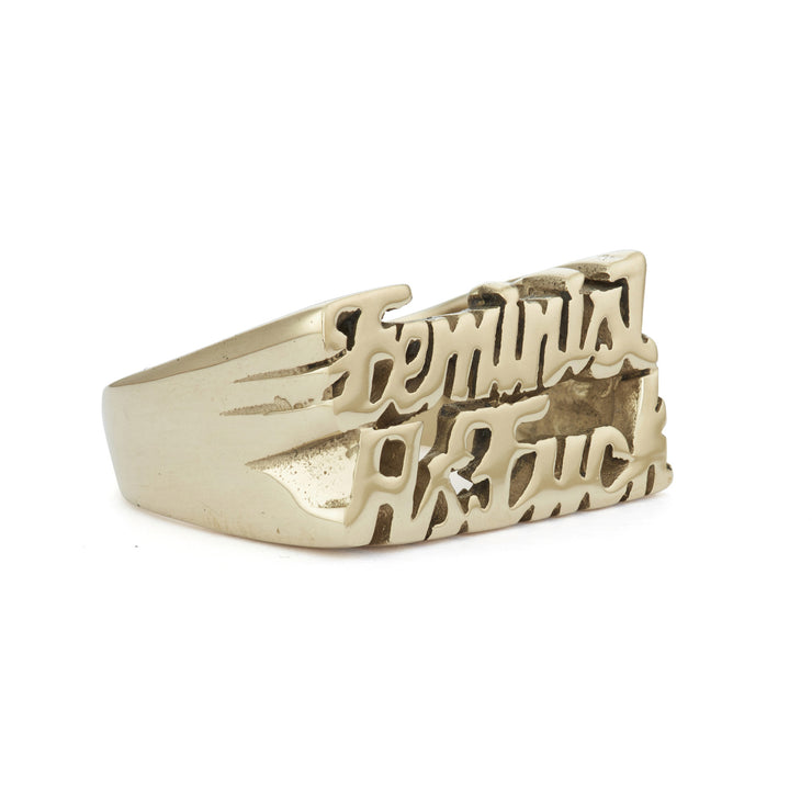 Feminist as Fuck Ring - SNASH JEWELRY