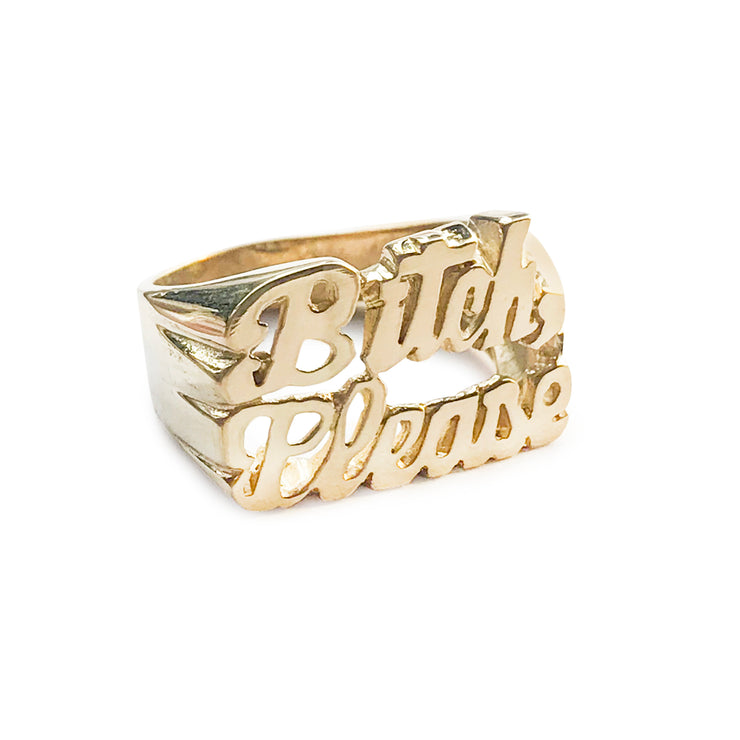 Bitch Please Ring - SNASH JEWELRY