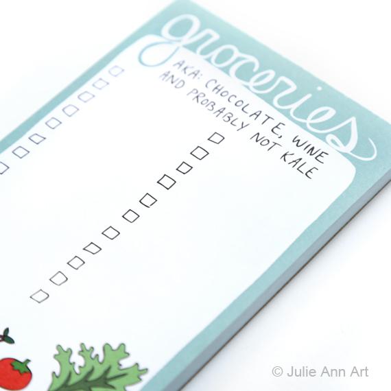 Groceries Notepad - SNASH JEWELRY
