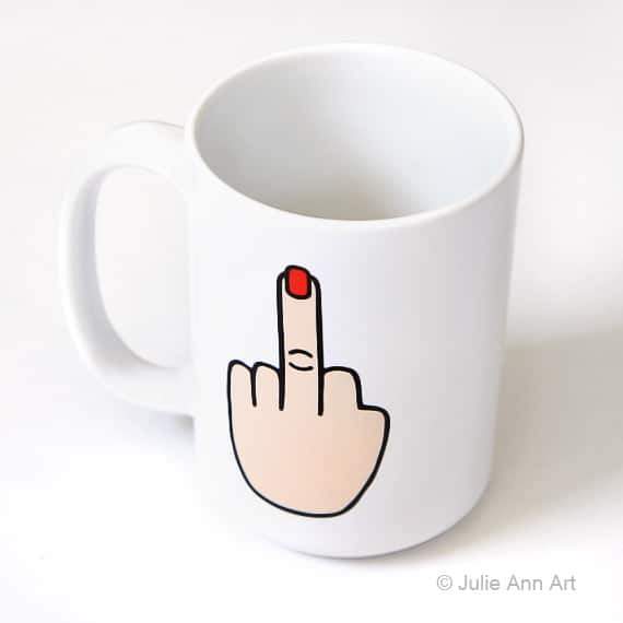 Middle Finger Mug - SNASH JEWELRY