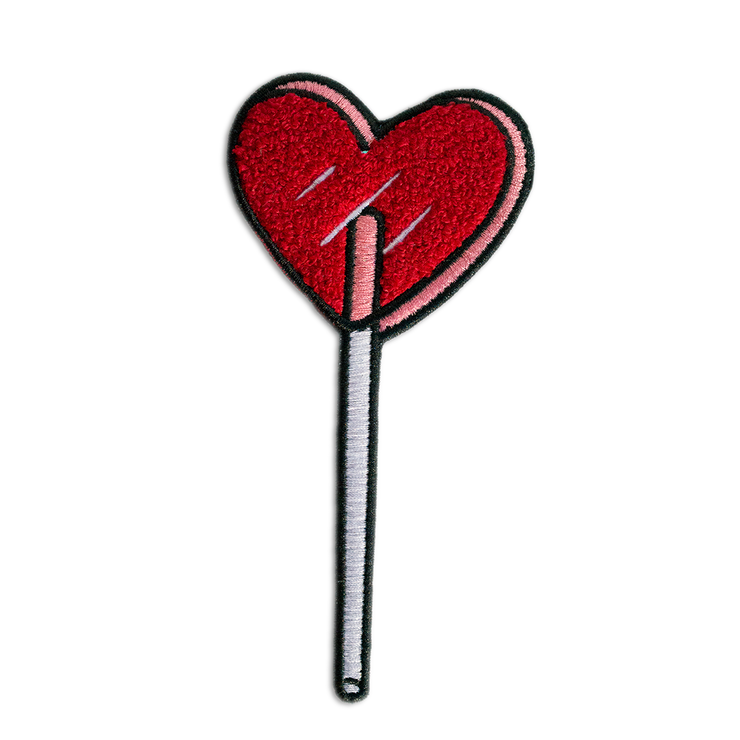Heart Lolli Sticker Patch - Red - SNASH JEWELRY