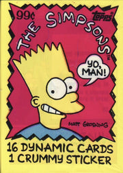 Simpsons Trading Card / Sticker Pack - SNASH JEWELRY
